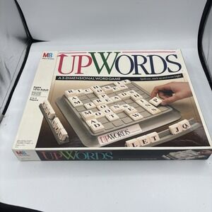 Milton Bradley Board‎ Game UpWords Crossword Style Word MB 1988 Vintage